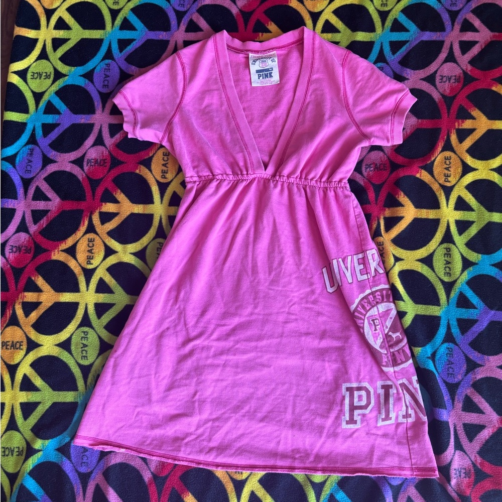 Vintage Babydoll Victoria’s Secret Pink Vintage University Of Pink Dress XS